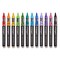 KINGART® PRO Acrylic Brush Pens, 12 Vibrant Colors, Flexible Brush Tip with Blendable Ink